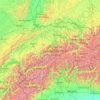 スイスの地形図、標高、地勢