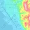 Provoの地形図、標高、地勢