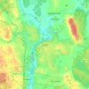 Шуяの地形図、標高、地勢