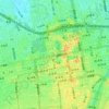 北1西6の地形図、標高、地勢