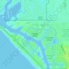 Trinidad Islandの地形図、標高、地勢