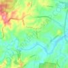 Eatons Hillの地形図、標高、地勢