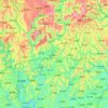 蒼渓県の地形図、標高、地勢