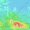 Flandersの地形図、標高、地勢