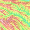 raionul Strășeniの地形図、標高、地勢