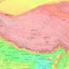 チベット自治区の地形図、標高、地勢