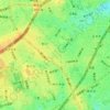 野沢三丁目の地形図、標高、地勢