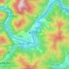和平彝族乡の地形図、標高、地勢