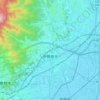 伊勢原市の地形図、標高、地勢