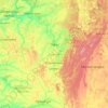 バシコルトスタン共和国の地形図、標高、地勢