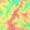 Dormontの地形図、標高、地勢