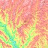 raionul Edinețの地形図、標高、地勢
