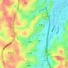 別所二丁目の地形図、標高、地勢