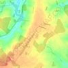 Deenethorpeの地形図、標高、地勢