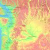 ワシントン州の地形図、標高、地勢