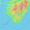 和歌山県の地形図、標高、地勢