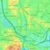 City of Vincentの地形図、標高、地勢