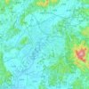 光州の地形図、標高、地勢