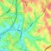 平戸町の地形図、標高、地勢