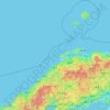島根県の地形図、標高、地勢
