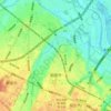 朝霞市の地形図、標高、地勢