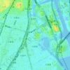 大森東一丁目の地形図、標高、地勢