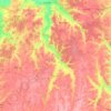 Параの地形図、標高、地勢