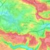 ヴェルサイユの地形図、標高、地勢