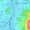 盤如洞の地形図、標高、地勢