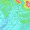 Goriziaの地形図、標高、地勢
