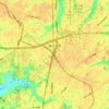 鎌ケ谷市の地形図、標高、地勢