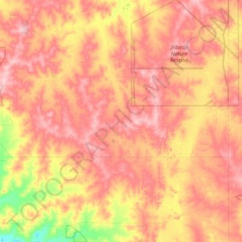 Mount Hollandの地形図、標高、地勢