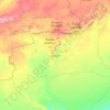 ベシャール県の地形図、標高、地勢
