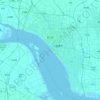 崇川区の地形図、標高、地勢