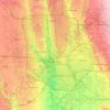 Columbusの地形図、標高、地勢