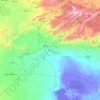 ビスクラ県の地形図、標高、地勢