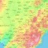 吉林省の地形図、標高、地勢