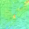 路北区の地形図、標高、地勢