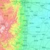 ケイ台市の地形図、標高、地勢