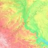キエフ州の地形図、標高、地勢