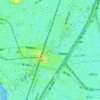 蒲田の地形図、標高、地勢