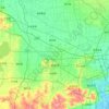 高密市の地形図、標高、地勢