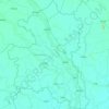 シンブリー県の地形図、標高、地勢