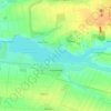 Кураховеの地形図、標高、地勢