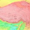 チベット自治区の地形図、標高、地勢