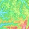 直木町の地形図、標高、地勢