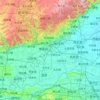 焦作市の地形図、標高、地勢