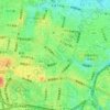 市谷台町の地形図、標高、地勢