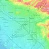 Anaheimの地形図、標高、地勢