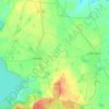 Parsteinseeの地形図、標高、地勢